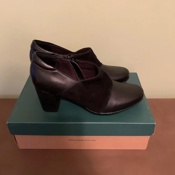 Clarks bendables promise Josie black booties - Picture 7 of 10